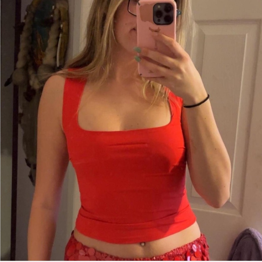 Edikted Red Crop Top